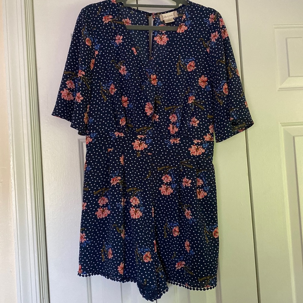 Patterned romper